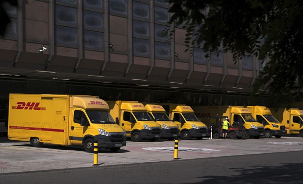 DHL delivery vehicles