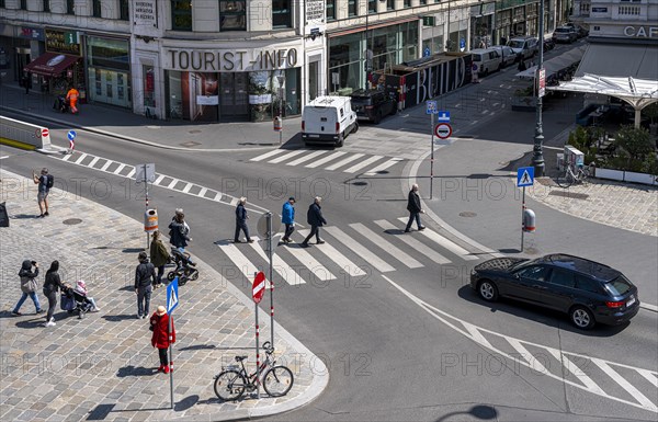 Pedestrian at zebra crossing