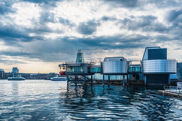 Dramatic sky over Norwegian Petroleum Museum