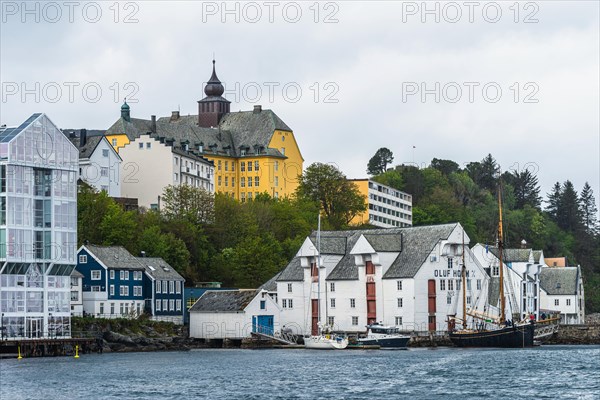 Fisheries Museum and Aspøy school in ALESUND