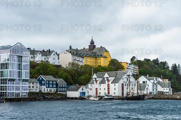 Fisheries Museum and Aspøy school in ALESUND