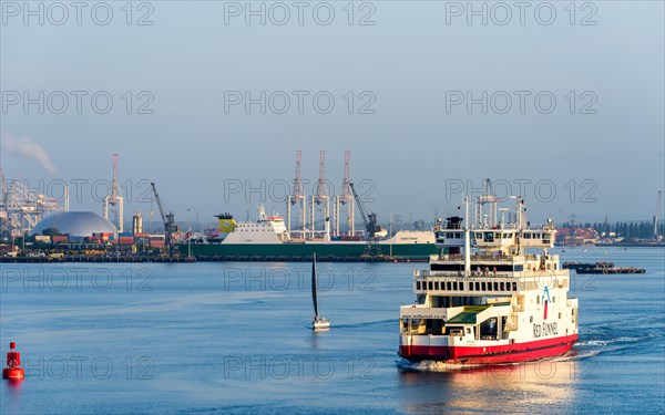 Red Funnel Ferry and Docks in Southampton