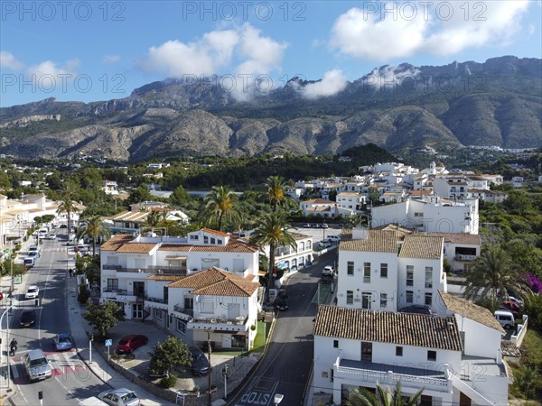 Aerial view of the village of Altea La Vella