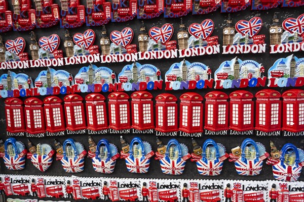 Fridge magnets in a kiosk