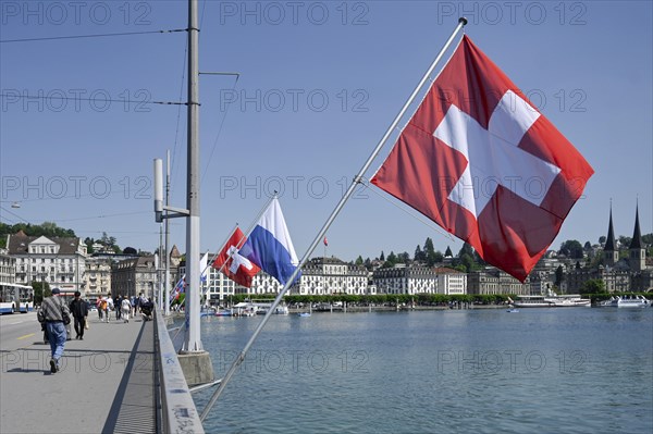 Seebrücke Swiss Flag