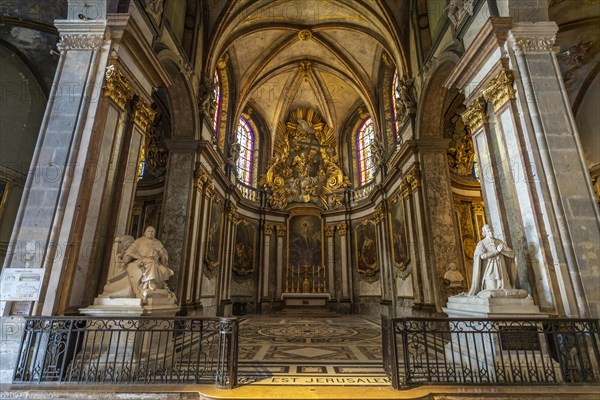 Interior of St John's Cathedral in Besancon