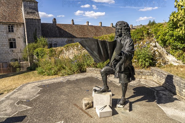 Statue of Vauban in the UNESCO World Heritage Citadel of Besancon