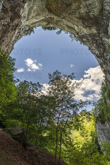 Cave Grotte Sarrazine at the Source du Lison near Nans-sous-Sainte-Anne