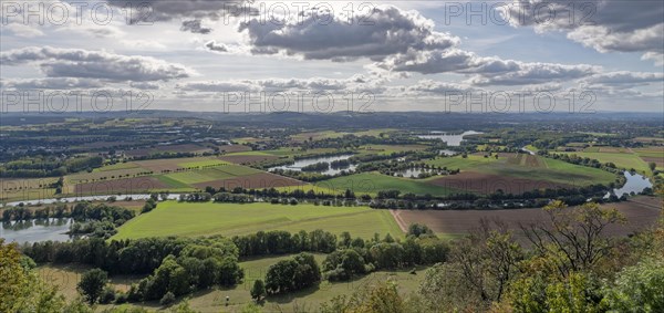 Weser Valley View from Wiehengebirge Porta Westfalica Germany