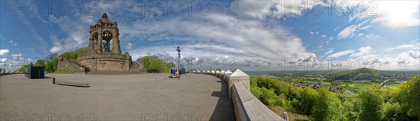 Kaiser Wilhelm Monument Panorama Porta Westfalica Germany