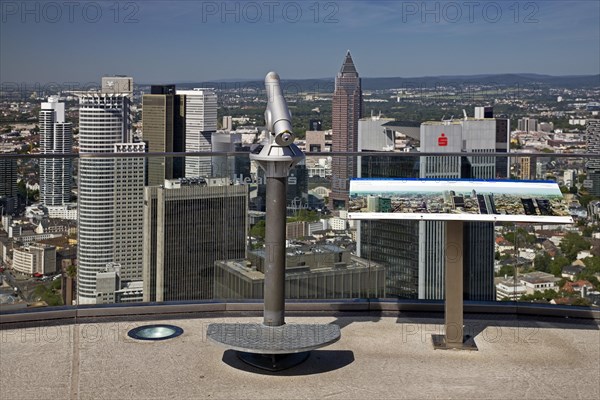 City view of the banking district from the Maintower