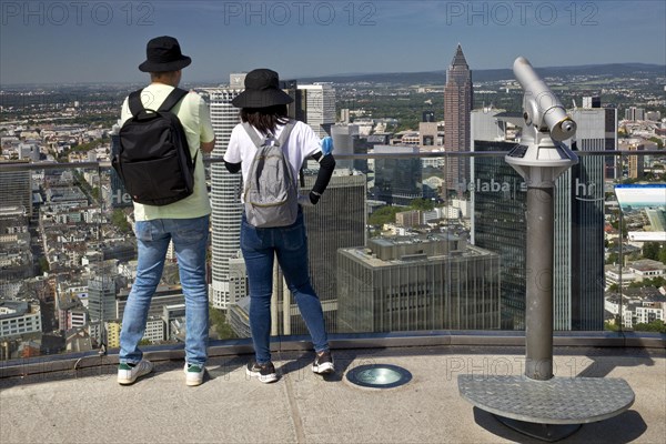 City view of the banking district from the Maintower