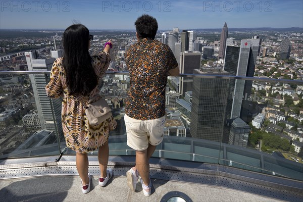 City view of the banking district from the Maintower