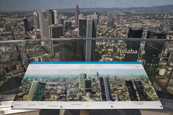 City view of the banking district from the Maintower