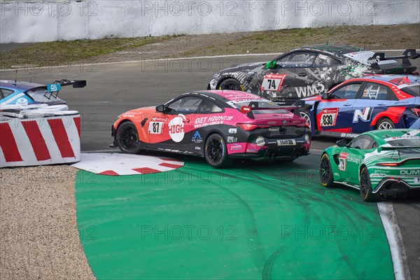 Start of the 24-hour race at the Nürburgring race track Nürburg