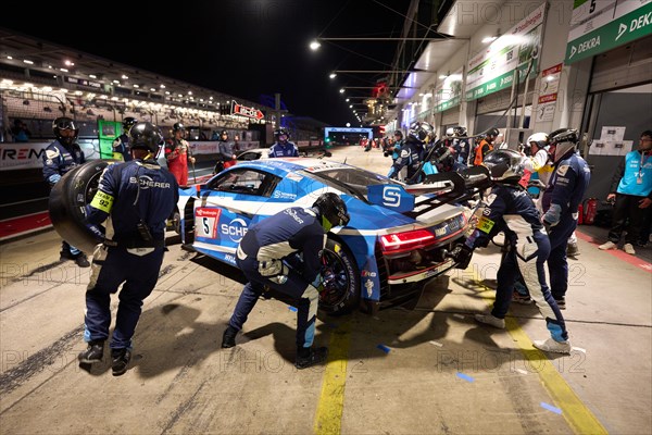 The Audi R8 LMS of Team Audi Sport Team Scherer PHX with Kolb