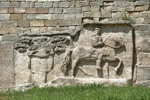 Equestrian image of the sovereign Duke Christian II of Saxony-Weissenfels