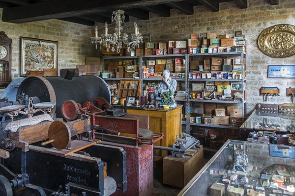 Interior of 20th century tobacconist