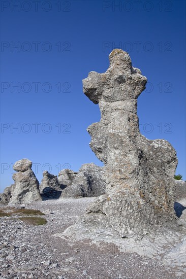 Limestone sea stacks