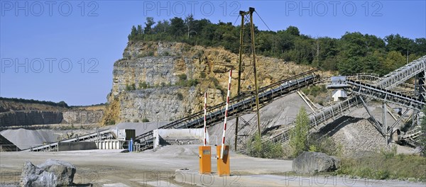 The SAGREX limestone quarry at Beez near Namur