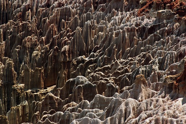 Limestone erosion along the coast between Luanda and Lobito