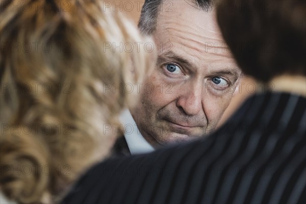 (R-L) Volker Wissing (FDP), Federal Minister of Transport and Digital Affairs, and Steffi Lemke (Bündnis 90 Die Grünen), Federal Minister of the Environment, Nature Conservation, Nuclear Safety and Consumer Protection, photographed in front of the weekly cabinet meeting in Berlin, 07.06.2023., Berlin, Germany, Europe