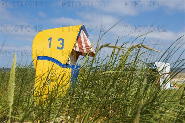 Beach chairs in the dunes