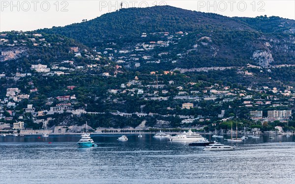 Sunrise over Harbor and Bay of Villefranche-sur-Mer