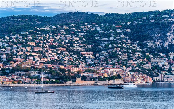 Sunrise over Harbor and Bay of Villefranche-sur-Mer