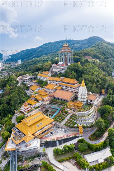 Kek Lok Si Temple aerial view on Penang Island