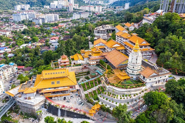 Kek Lok Si Temple aerial view on Penang Island