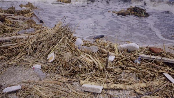 Plastic and other drifting debris has reached Black Sea beaches in Odessa