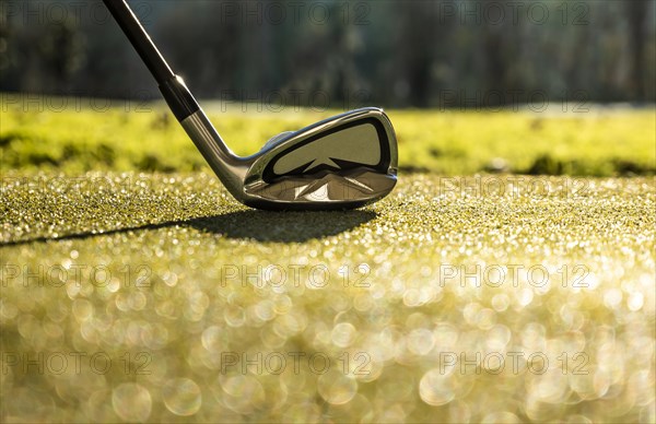 Golf Club and Golf Ball on the Golf Course in Switzerland