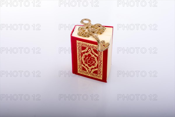 Retro Key and Islamic Holy Book Quran in mini size