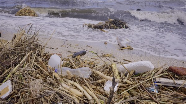 Plastic and other drifting debris has reached Black Sea beaches in Odessa