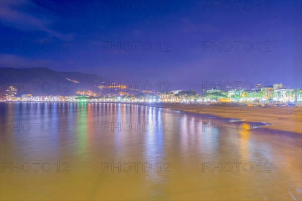 Old village Sestri Levante and the Beach in Liguria