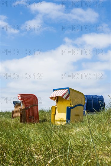 Beach chairs in the dunes