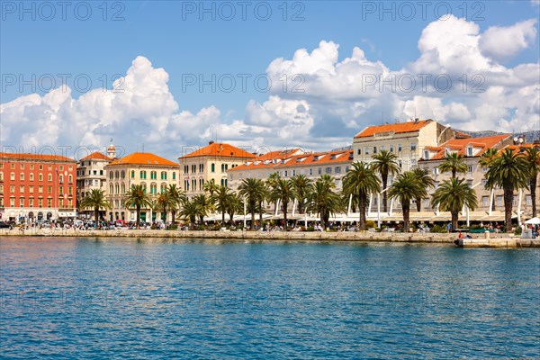 Promenade at the old town on the Mediterranean Sea Holiday in Split