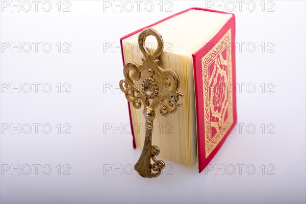 Retro Key and Islamic Holy Book Quran in mini size