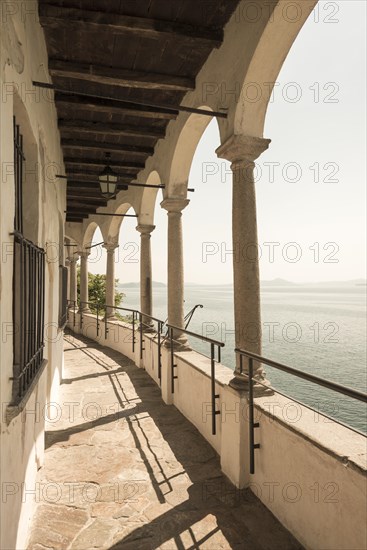 Eremo di santa caterina del sasso and lake Maggiore in Lombardy