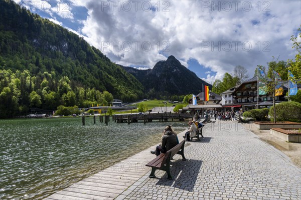 Ticket office and landing stage of Koenigssee Schifffahrt