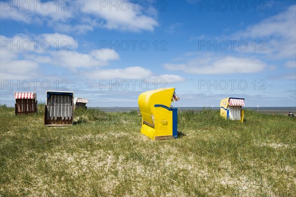 Beach chairs in the dunes