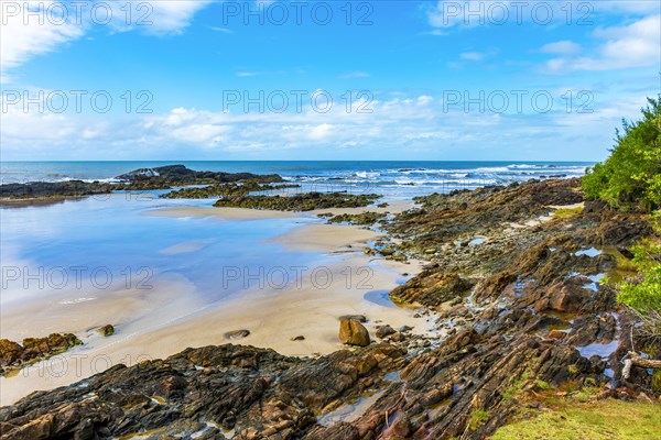 Paradise beach called Prainha located in the city of Serra Grande on the south coast of the state of Bahia