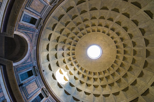 Temple of Pantheon with the Hole on the Roof in Rome