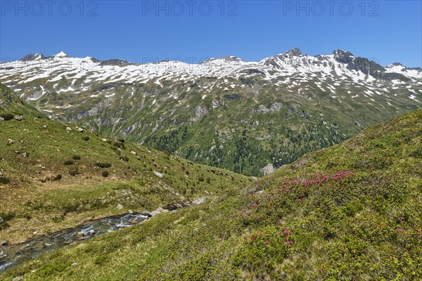 View from Lake Salzboden towards the mountains