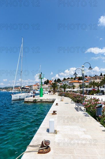 Promenade and Marina on the Mediterranean Sea Holiday in Rogoznica