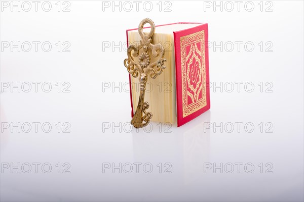 Retro Key and Islamic Holy Book Quran in mini size