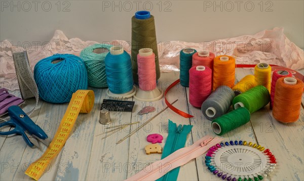 Sewing accessories for home sewing and clothing arrangements