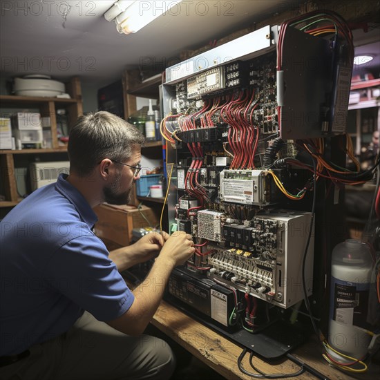 Handyman install a heat pump