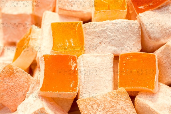 Turkish delight sweets made in Traditional style